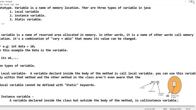 What is Variable | Types of Variable in Java смотреть онлайн