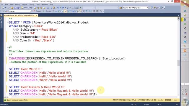 SQL Server Where Clause Part 3 смотреть онлайн