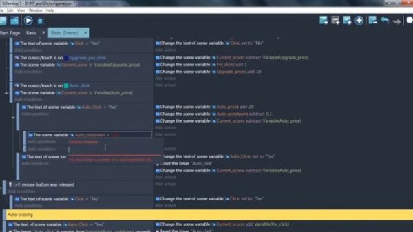 How to make clicker in Gdevelop 5 #3