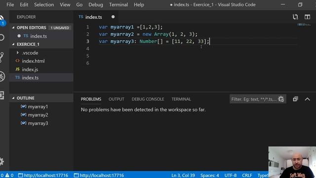 انواع المتغيرات في TypeScript смотреть онлайн