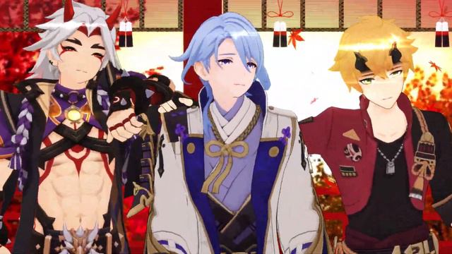 【Genshin Impact MMD】Itto、Thoma、Ayato-GURU смотреть онлайн