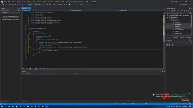 Autocad C# .NET Basic - Create Circle using C# in AutoCad 2016 смотреть онлайн