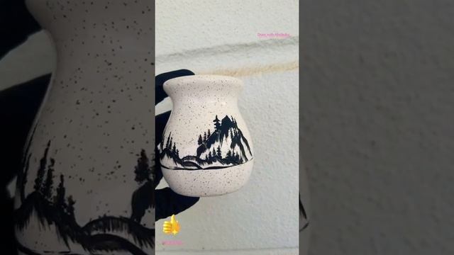 Как раскрасить вазу, аромалампу просто и красиво #Shorts смотреть онлайн