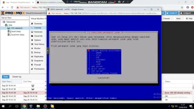 Install VM Debian 8 dan Install Apache (Proxmox VE) смотреть онлайн
