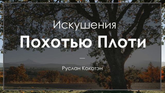 Искушения похотью плоти | Руслан Кокотэн смотреть онлайн