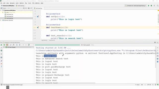 Selenium with Python Tutorial 31-Python UnitTest Framework Methods смотреть онлайн