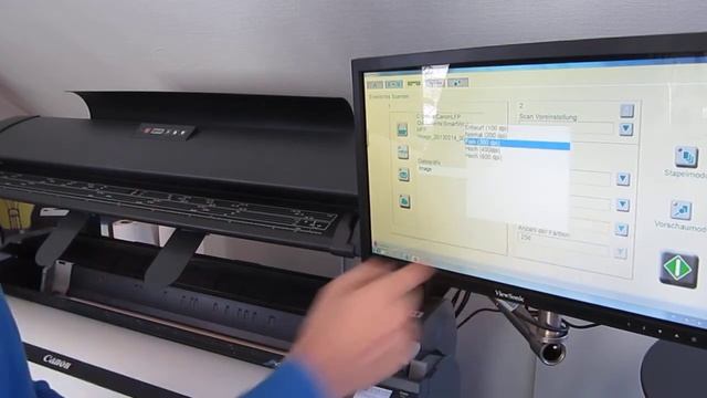 Canon iPF 750 760 765 815 825 MFP M40 Scannen Teil 1 смотреть онлайн
