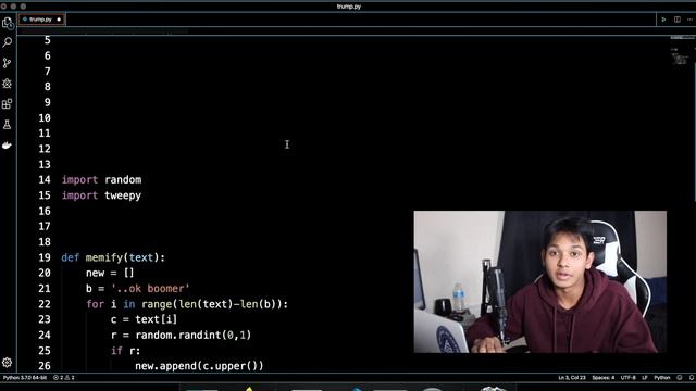 I Trolled Donald Trump's Twitter using Python смотреть онлайн