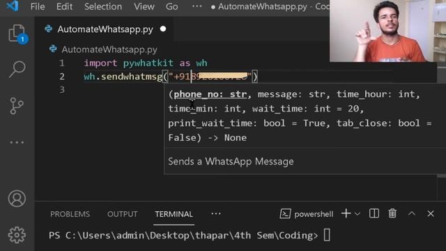 WhatsApp को Automate करें With Python | WhatsApp Hacks | Schedule Your Message At Your Time смотреть онлайн