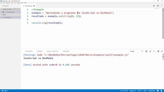 JavaScript substring(): selecionando parte de uma string смотреть онлайн