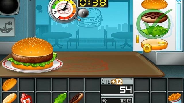 Бургер игра.Делаем бутерброд. Burger.