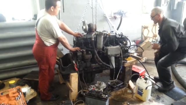 Запуск двигателя Deutz BF6M смотреть онлайн