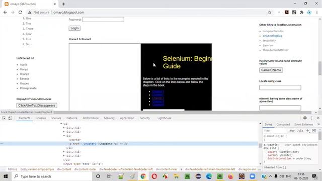 defaultContent() Command - Selenium WebDriver смотреть онлайн