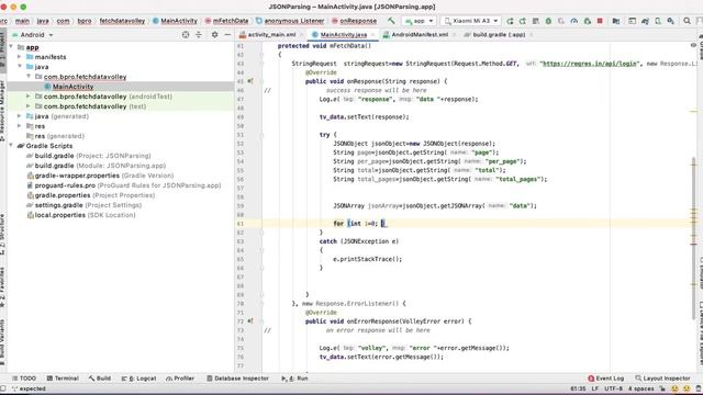 JSON Parsing in Android || Simple JSON Parsing || Android Studio || Android Development #JSON смотреть онлайн