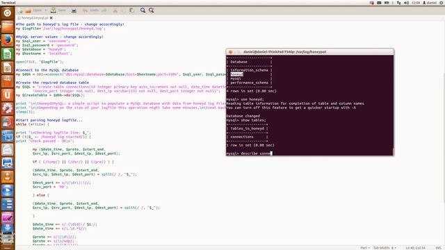 Analysis and Explanation of Honeyd2MySQL Perl Script смотреть онлайн