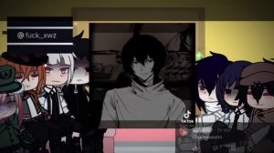 BSD react to Dazai Osamu / Bungou stray dogs x Gacha Club