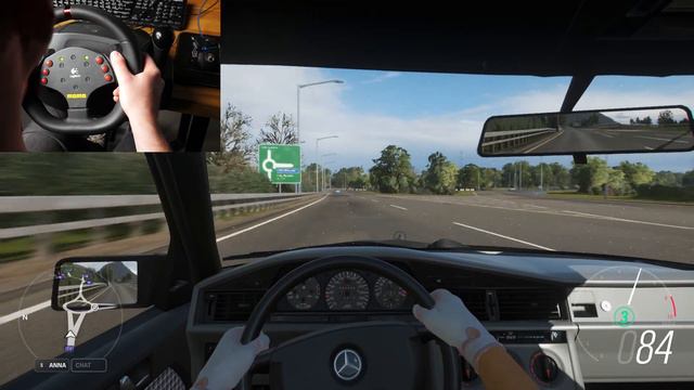 Forza Horizon 4 | 500bhp MERCEDES 190E 2.5-16 EVO - Test Drive With Logitech MOMO Racing