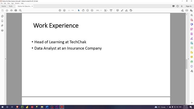 Introduction by Instructor (Python for Data Analysis) смотреть онлайн