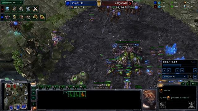 Starcraft 2 Heart of the Swarm: HwangSin(niSgnawH) vs LiquidTLO смотреть онлайн