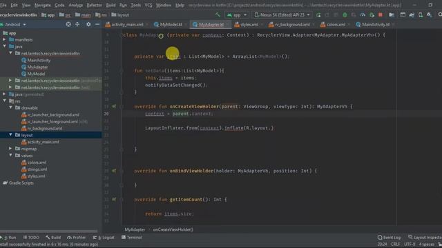 Android RecyclerView using Kotlin Tutorial || Recyclerview with Click Listener in Kotlin. смотреть онлайн