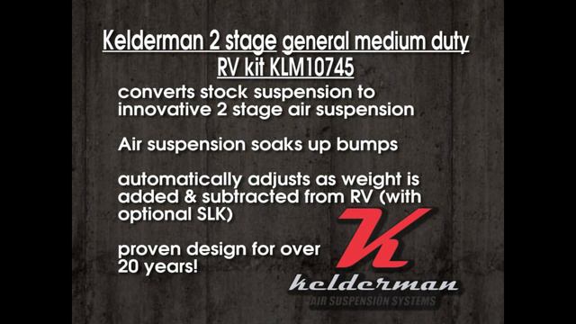 Kelderman Air Suspension medium duty 2-stage RV kit смотреть онлайн