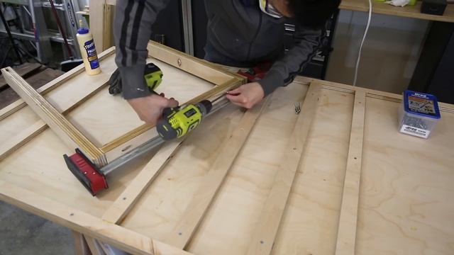 Modern Dining Table DIY | Single Sheet Plywood | Two Power Tools смотреть онлайн