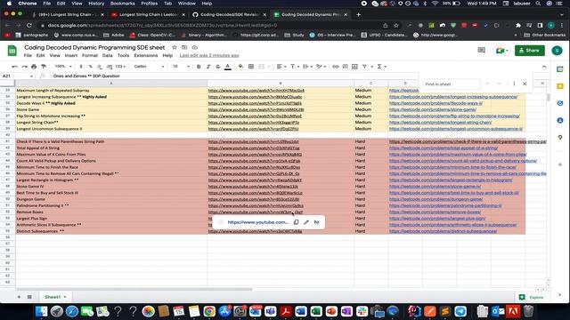 Leetcode 1048 Longest String Chain | DP | Checkout Coding Decoded SDE Sheet | Live coding session смотреть онлайн