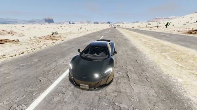 ?McLaren 650S Test Drive In The Desert Turns Into A Police Chase - BeamNG Drive | Darius Games?