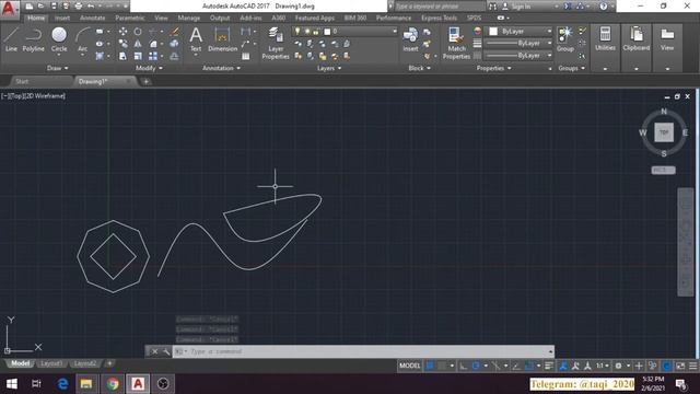 AUTOCAD 21-DARS. POLYGON, ELLIPSE, SPLINE. смотреть онлайн