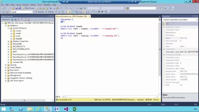 SQL SERVER 2014 - Moving TempDB смотреть онлайн
