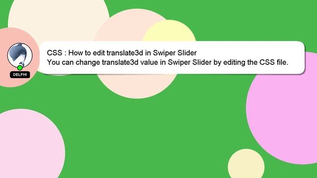 CSS : How to edit translate3d in Swiper Slider смотреть онлайн
