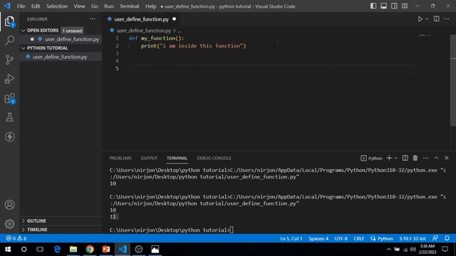 Python Bangla Tutorials 28 : User Define Function смотреть онлайн