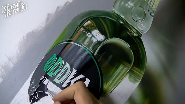 Realistic bottle painted LIVE on YouTube ? смотреть онлайн