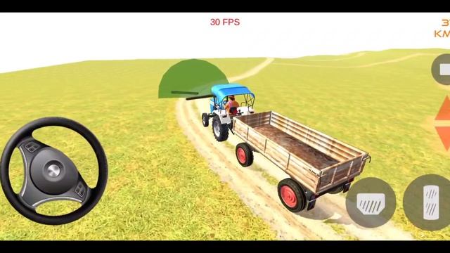 Indian Tractor Game 3D 2023 - Farming Cargo Tractor Trolley Driving Sim - Tractor Game смотреть онлайн