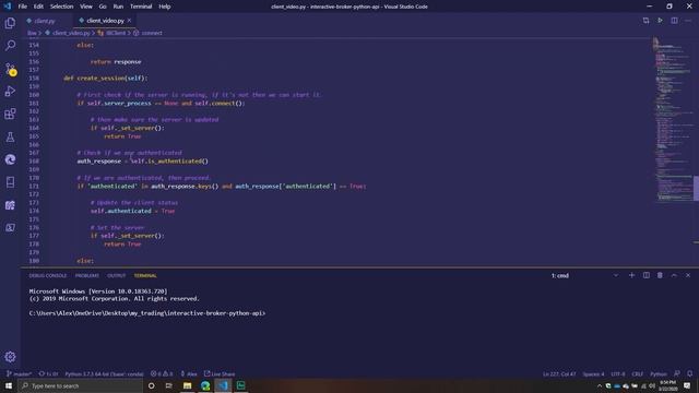 Interactive Brokers API Python Library | Authentication Pt. 3 смотреть онлайн