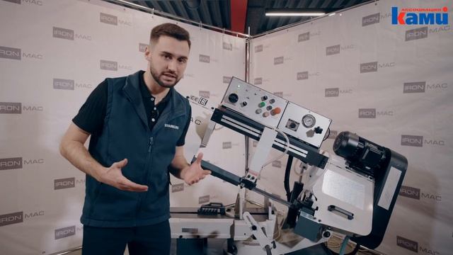 Обзор на полуавтоматический ленточнопильный станок  IRONMAC CUT 250 SAF