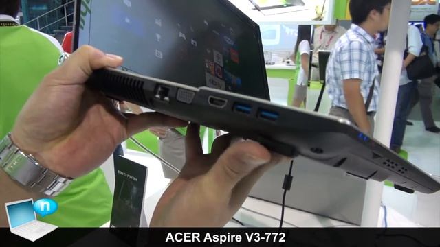 ACER Aspire V3-772, powerful notebook (Haswell, Full HD, GeForce GTX 760M) смотреть онлайн