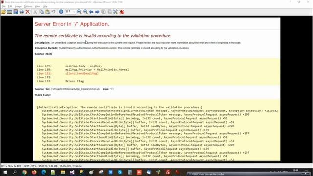 the remote certificate is invalid according to the validation procedure SMTP | Remote Certificate смотреть онлайн