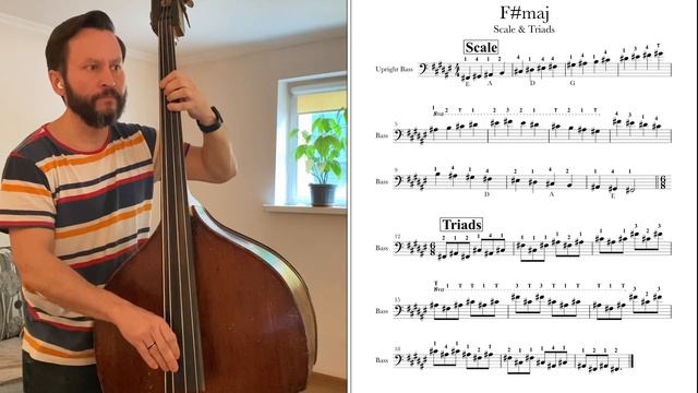 F#maj Scale & Triads for Double Bass смотреть онлайн