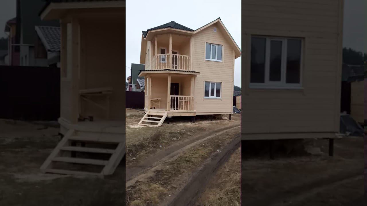 Каркасный дом с балконов в Коломне 1 смотреть онлайн