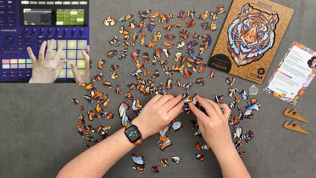 New! Duets from Native Instruments + Unidragon Jigsaw time-lapse with Maschine beat making смотреть онлайн