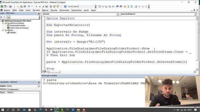 Como exportar planilha em PDF | VBA смотреть онлайн