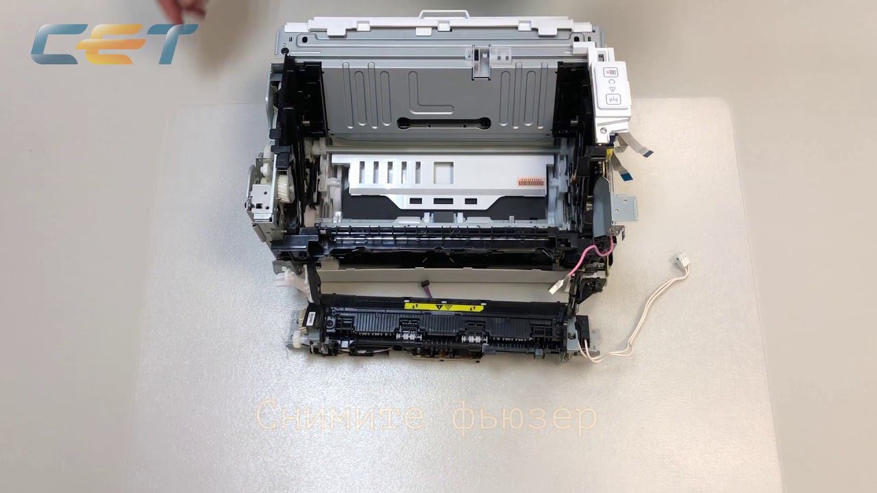 Снятие/установка фьюзера (печки) и замена термопленки в HP LaserJet Pro M104/M106/M132/M134 смотреть онлайн