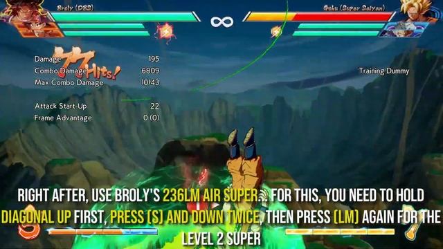 DBS BROLY EASY TOD 3 Bars 100% Combo Tutorial - Dragon Ball Fighterz | ImmaculateIan смотреть онлайн