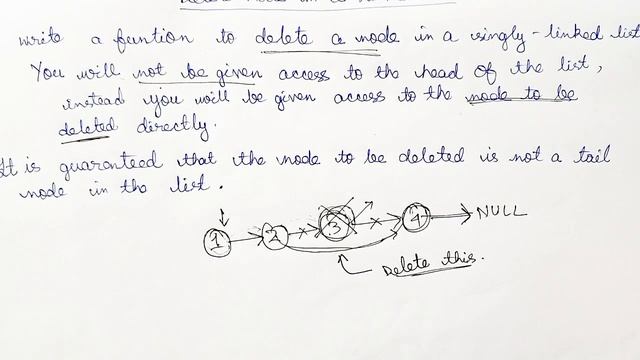Delete Node in a Linked List | LeetCode 237 | O(1) Solution. смотреть онлайн