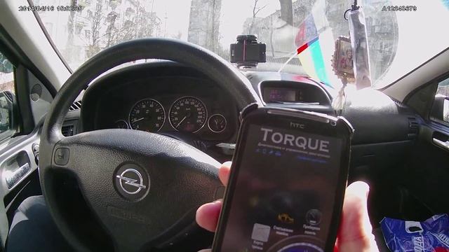 Считывание и сброс ошибок c OBD2 на Opel astra G. смотреть онлайн