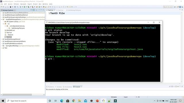 git rm command tutorial | Different use cases of git rm command | Bitbucket | Hindi смотреть онлайн