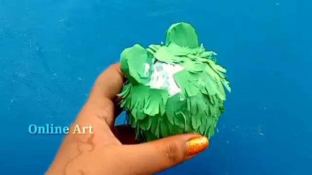 How to make a Angry Birds green pig with paper #onlineart смотреть онлайн