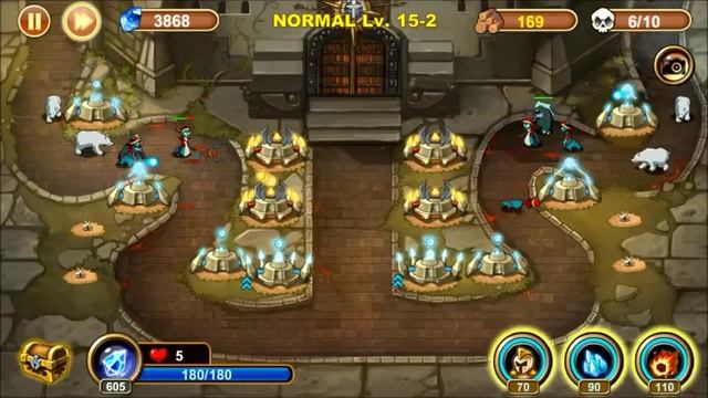 Castle Defense 15-2 Walkthrough, Normal, 3 Stars! смотреть онлайн
