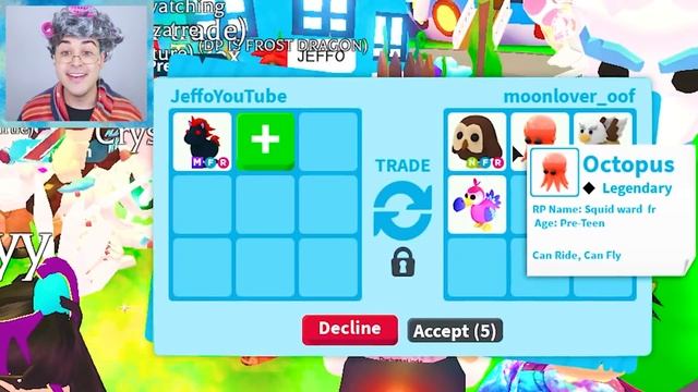 Trading My MEGA *EVIL UNICORN* In Adopt Me!! Roblox Adopt Me Trading Proofs (GRANDMA FLEX BATTLE) смотреть онлайн